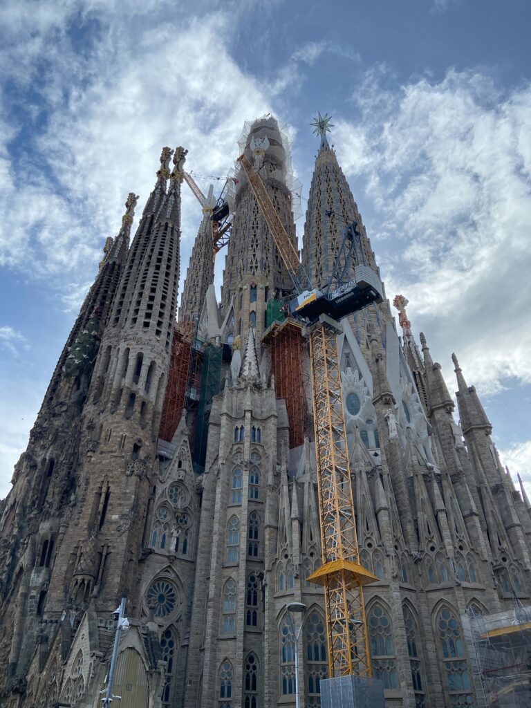 サグラダ・ファミリアの生誕のファサードの塔からの景色